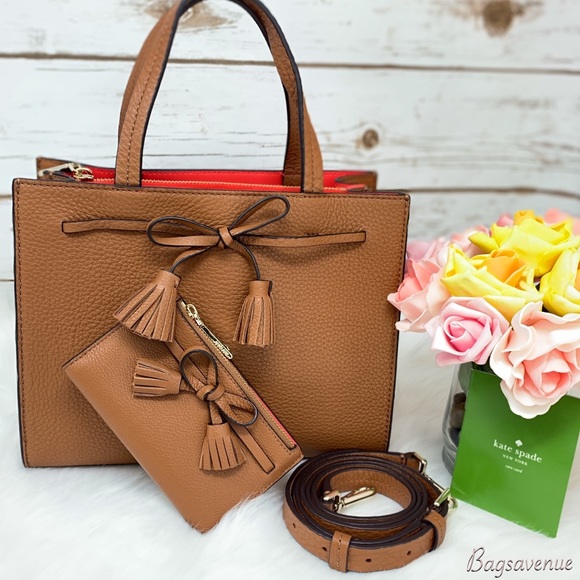 kate spade Handbags - Kate spade Hayes Satchel Wallet crossbody ginger